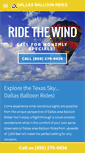 Mobile Screenshot of dallasballoonrides.com