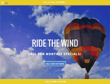 Tablet Screenshot of dallasballoonrides.com